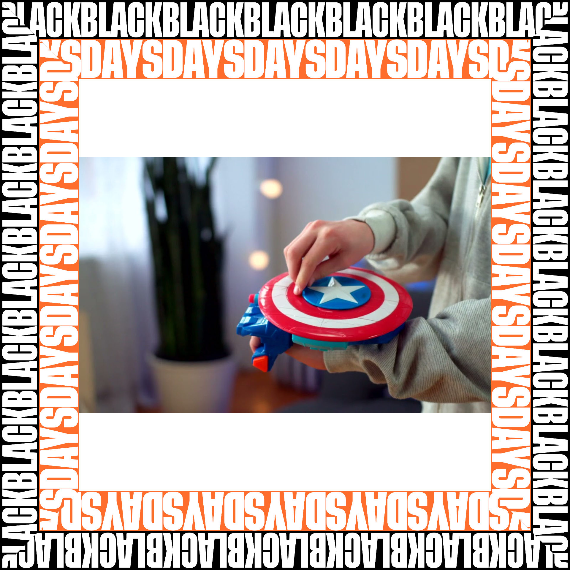 ESCUDO PISTOLA CAPITAN AMERICA BLACK DAY